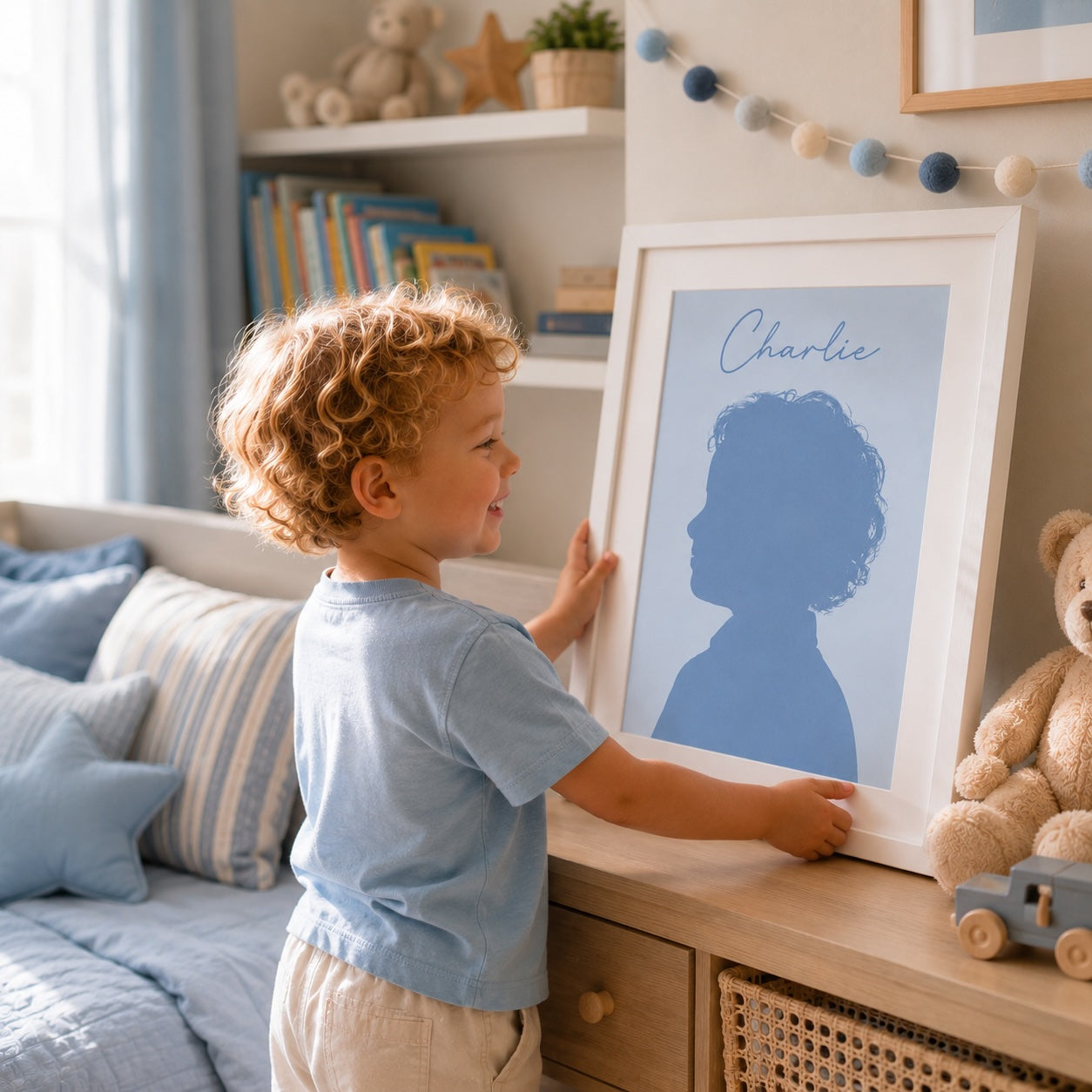 Framed Silhouette Portrait