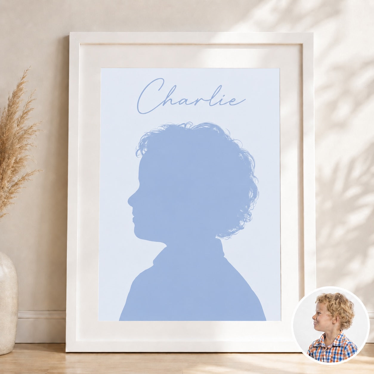Framed Silhouette Portrait