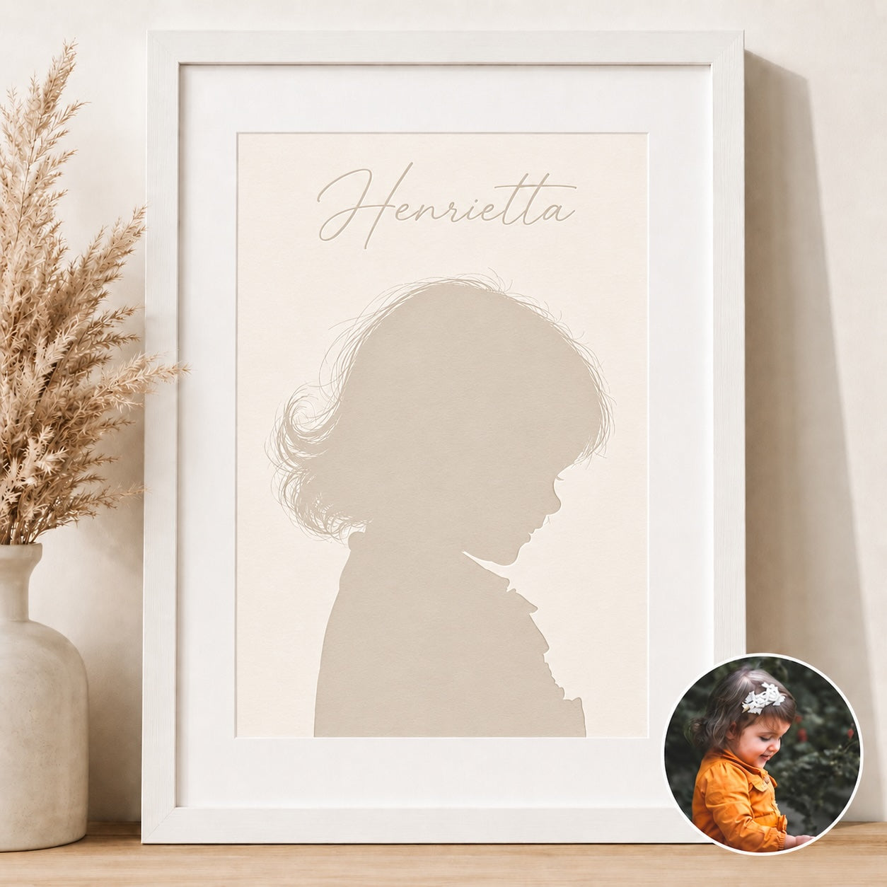 Framed Silhouette Portrait
