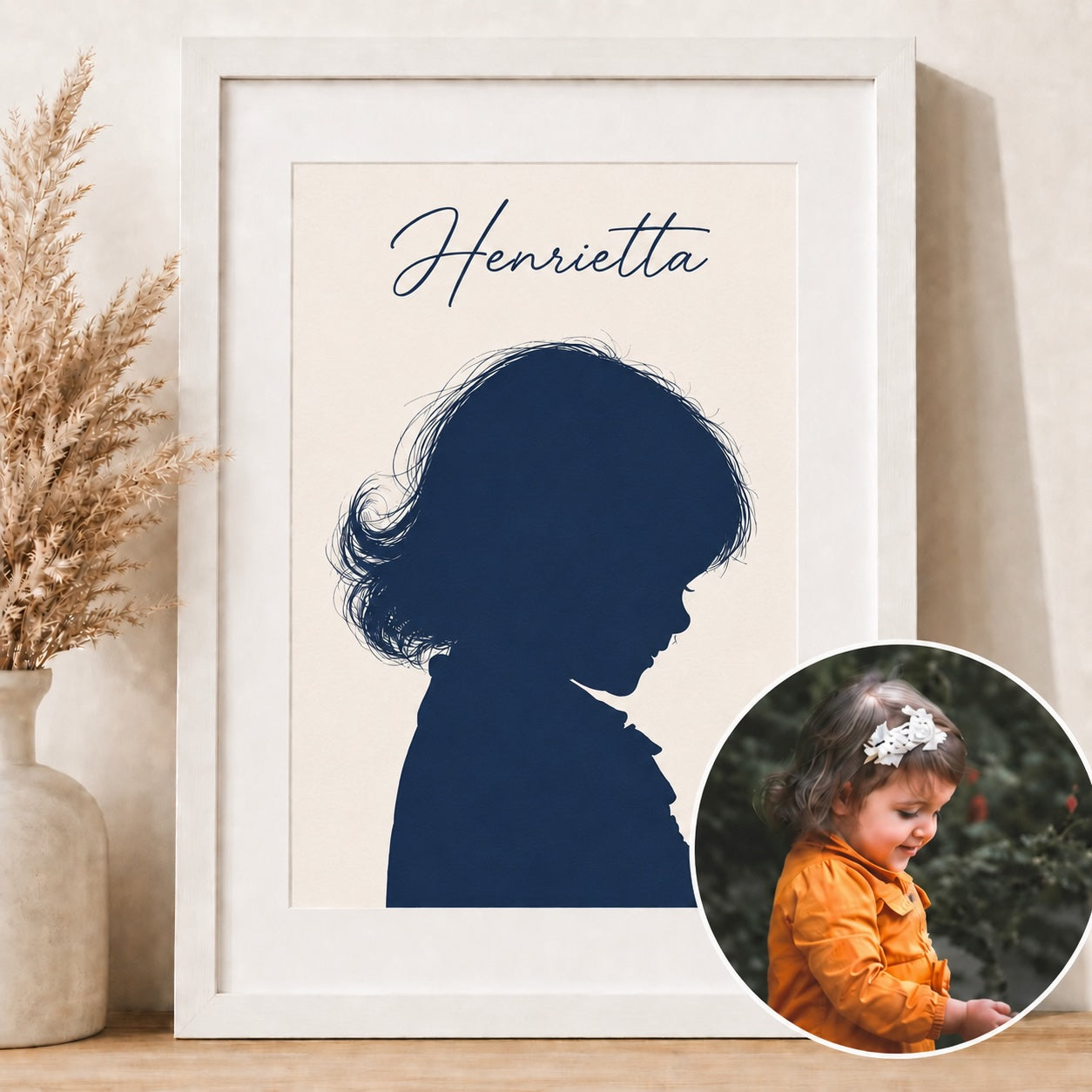 Framed Silhouette Portrait