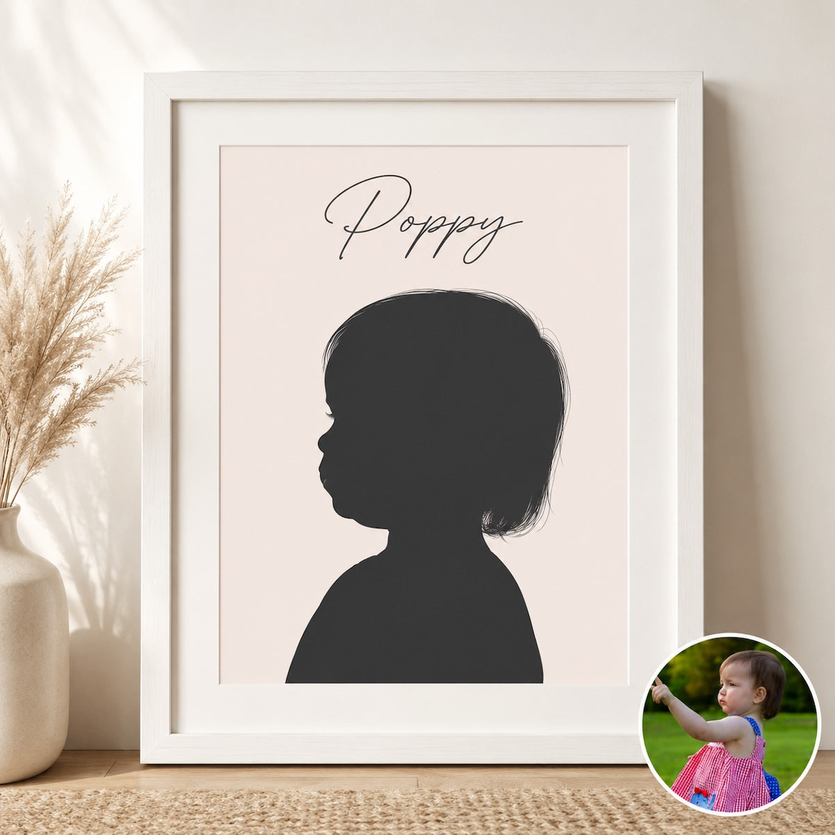 Framed Silhouette Portrait
